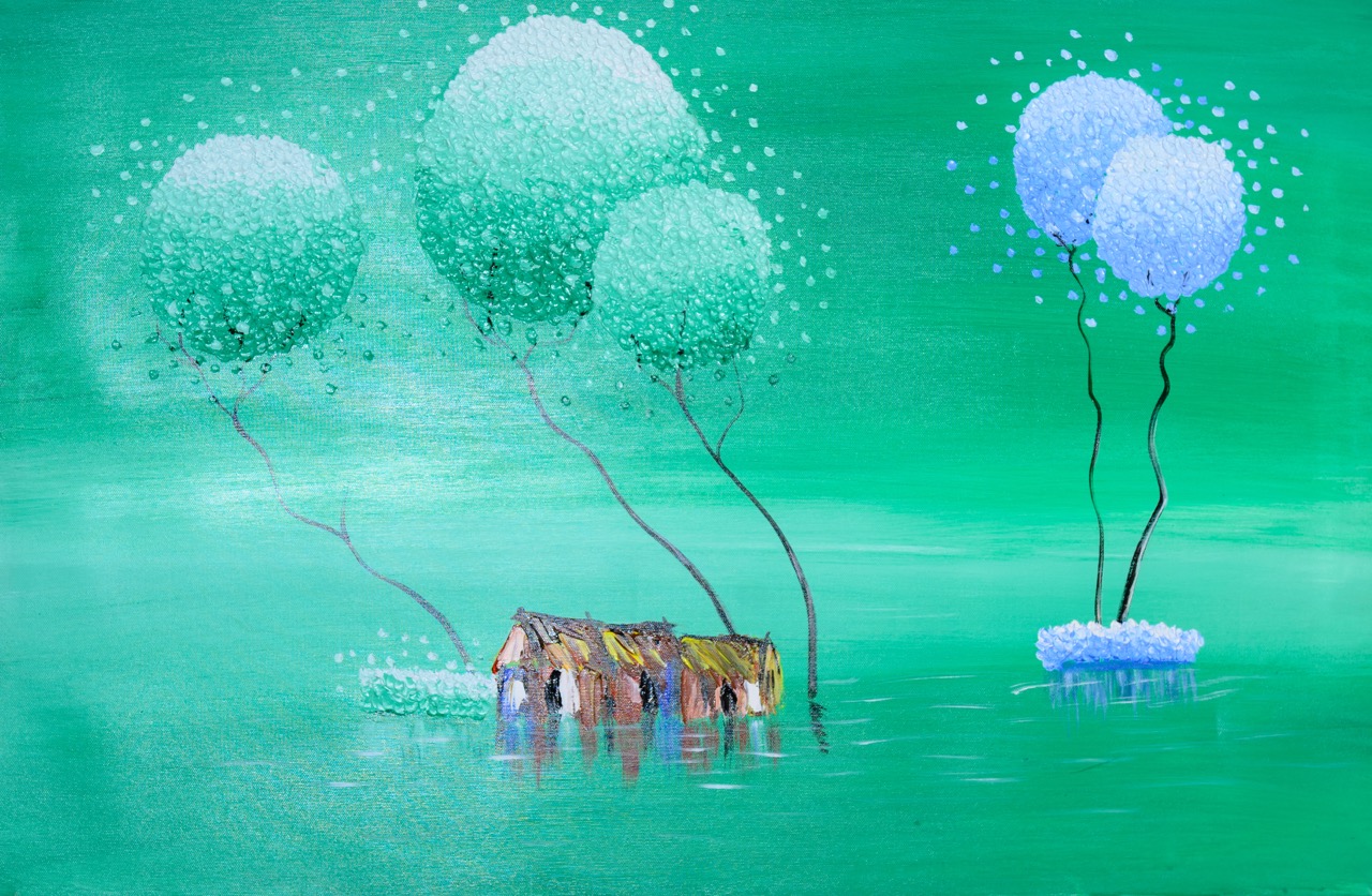 Tranh Sơn Dầu Giấc Mơ Xanh